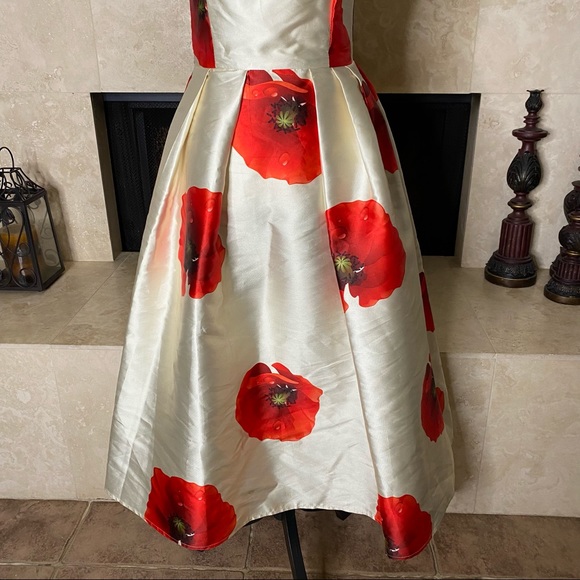 - ChicWish Sleeveless Floral Printed Dress  Vintage SlimNeck Size S - Picture 6 of 12